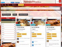 Tablet Screenshot of hyderabadibiryanis.com